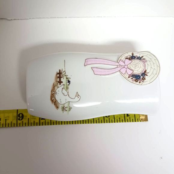 Goose Vase Porcelain 3D Country Cottage Farmhouse Decor Taiwan 5.5" Vintage - Picture 11 of 11